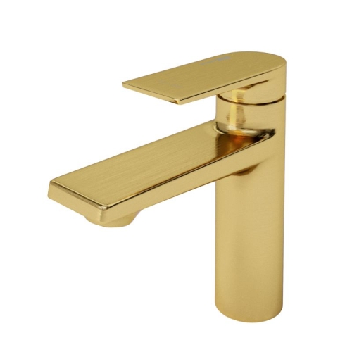 Смеситель для умывальника Wasserkraft Aisch 5503 матовое золото