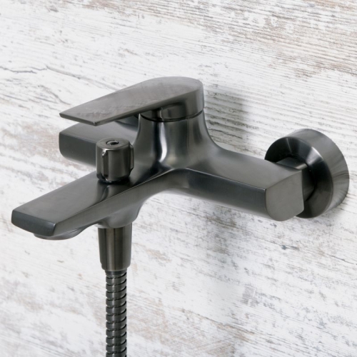 Смеситель для ванны Wasserkraft Wiese 8401 оружейная сталь фото 4