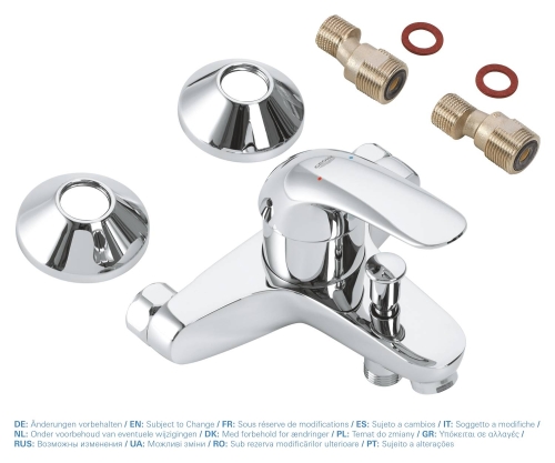 Смеситель для ванны GROHE Euroeco, хром, (32743000) фото 3