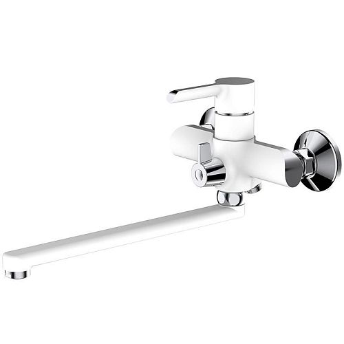 Смеситель для ванны Haiba HB22805-8 хром-белый