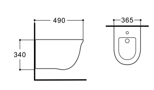 Биде подвесное Aquatek Классик AQ1161-00 фото 3
