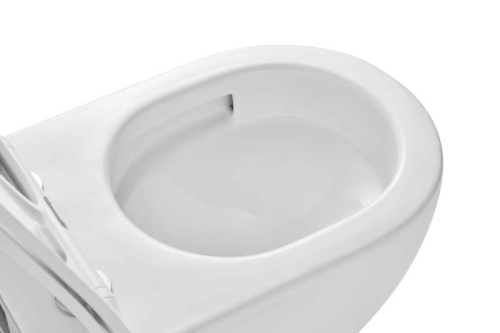 Унитаз подвесной безободковый Aquatek Европа AQ1190T-00, сиденье с м/л смыв Tornado фото 3