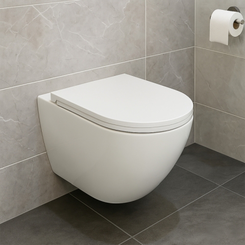 Унитаз подвесной безободковый Azario Blanco AZ-9003WT, смыв Торнадо фото 5