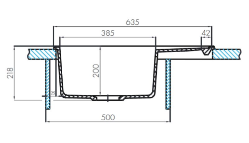 Мойка кухонная из литого мрамора AQUATON ДЕЛИЯ 65 фото 4 Мойка кухонная из литого мрамора AQUATON ДЕЛИЯ 65 фото 4