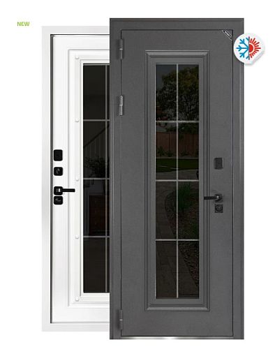 Дверь входная Tandoor Астра Букле графит/Белый матовый 96*220 левая