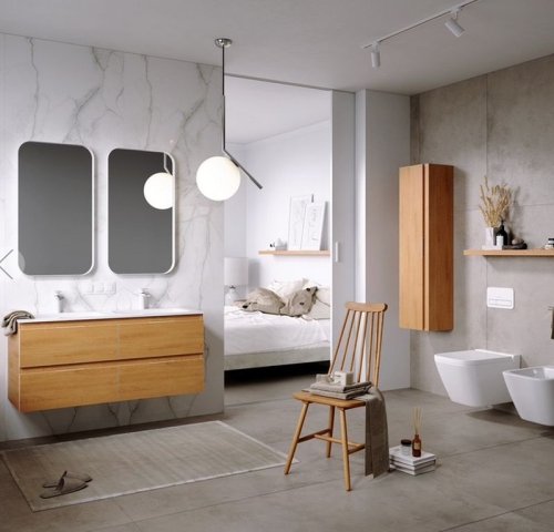 Зеркало Aqwella ACCENT 50*90 в белой раме фото 3