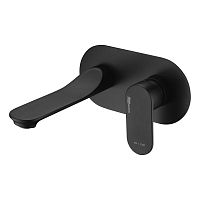 Смеситель для умывальника Wasserkraft Elbe 7430 чёрный Soft-touch встроенный