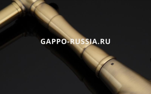 Смеситель для кухни  G4391-4 бронза фото 5