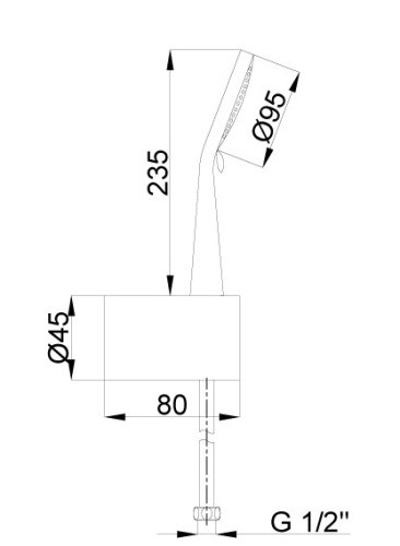 Встроенный смеситель для ванны с 2-функциями Azario Tevis AZ-15490711 (набор) фото 4