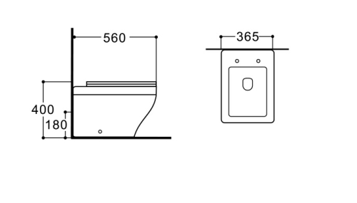 Унитаз приставной Aquatek Амадео AQ1964-00 безободковый тонкое сиденье с доводчиком фото 5