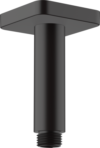 Кронштейн для верхнего душа 100мм Hansgrohe Vernis Shape 26406670 черный матовый (с потолка)