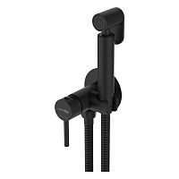 Смеситель с гигиеническим душем Wasserkraft A70638, встраиваемый, черный Soft-touch