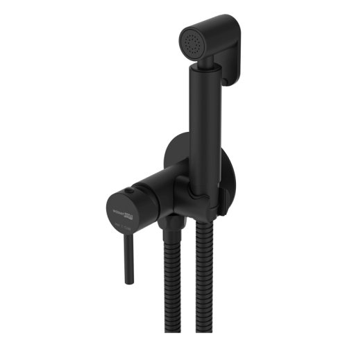 Смеситель с гигиеническим душем Wasserkraft A70638, встраиваемый, черный Soft-touch