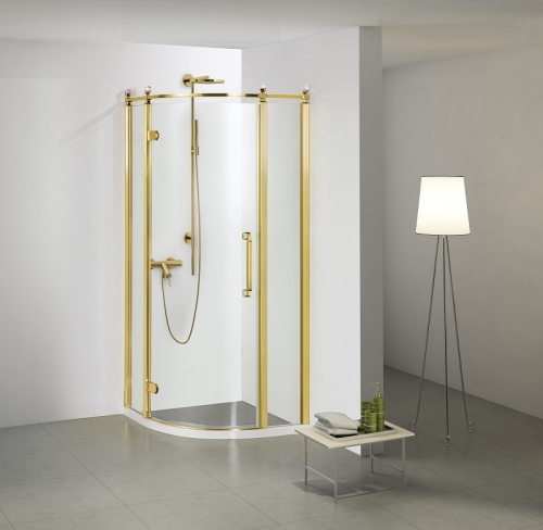 Душевое ограждение Azario Ontario 90*90 золото