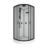 Душевая кабина Triton Прайм-Блэк-Вельвет А 90*90 низкий поддон