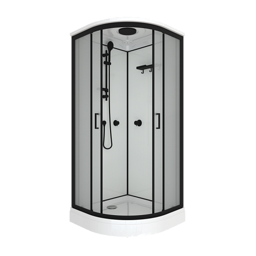 Душевая кабина Triton Прайм-Блэк-Вельвет А 90*90 низкий поддон