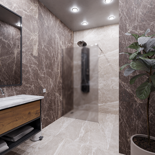 Душевая перегородка Radomir Walk-in 100, 110, 120 стекло матовое