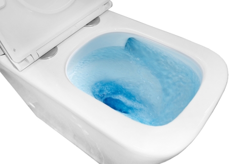 Унитаз напольный безободковый, смыв Торнадо Azario Quadro AZ-2175 UQ1 с сидением микролифт фото 5