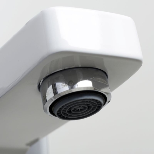 Смеситель для ванны Wasserkraft Aller 1061WHITE белый хром фото 3