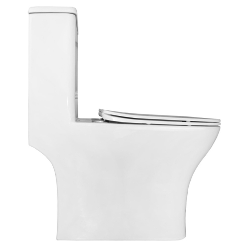 Унитаз-моноблок напольный безободковый Azario Lodi AZ-8617B с функцией биде фото 5