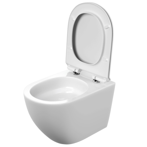 Унитаз подвесной смыв Торнадо Cersanit Brasko Vortex 68915, сидение Slim микролифт фото 3