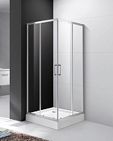 Душевое ограждение Cezares MOLVENO-A-2 80*80, 90*90, 100*100 стекло прозрачное, матовое; профиль хром
