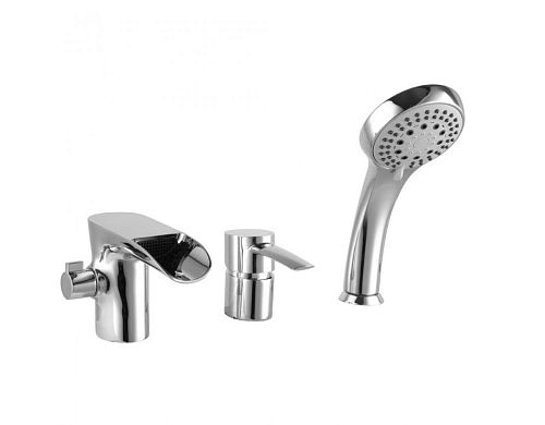 Смеситель на борт ванны 3 отв Lemark Atlantiss LM3245C хром