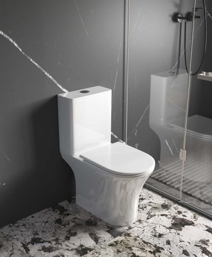 Унитаз напольный безободковый Aquatek Optima AQ4412-00 смыв Торнадо фото 6