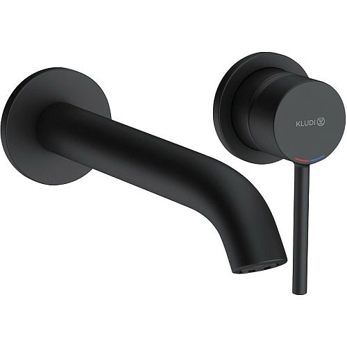 Смеситель для умывальника Kludi BOZZ 382453976 излив 22 см черный