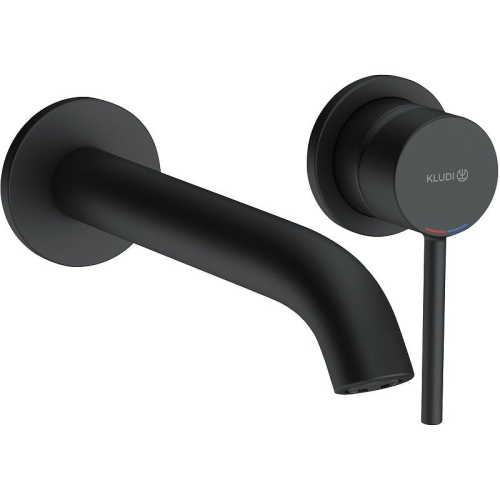 Смеситель для умывальника Kludi BOZZ 382453976 излив 22 см черный