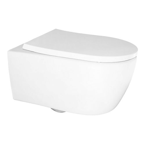 Унитаз подвесной безободковый Azario Nemi AZ-1293WH, смыв Торнадо