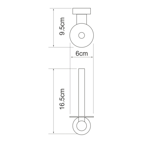 Держатель туалетной бумаги Wasserkraft Donau K-9497 фото 3