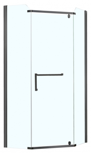 Душевое ограждение Azario Edmonton 90*90 стекло прозрачное, профиль черный