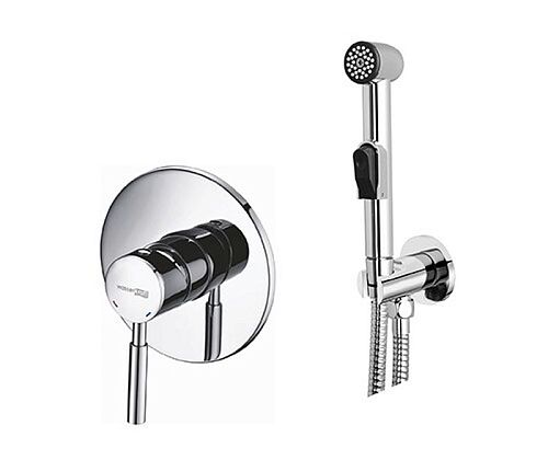 Смеситель с гигиеническим душем Wasserkraft Main A04156  встраиваемый хром