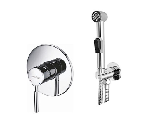Смеситель с гигиеническим душем Wasserkraft Main A04156  встраиваемый хром