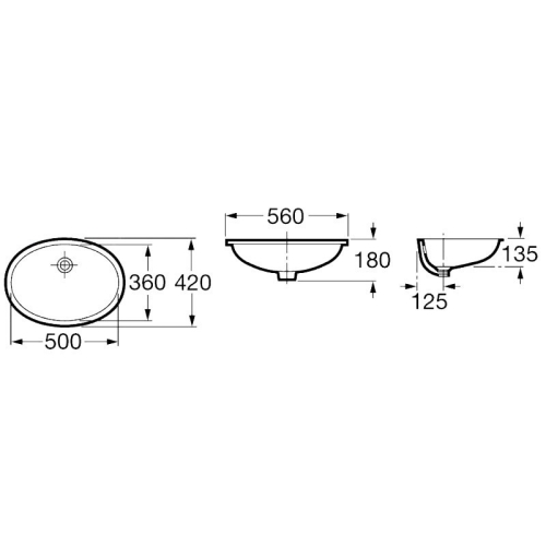 Раковина Roca Berna 560 фото 3
