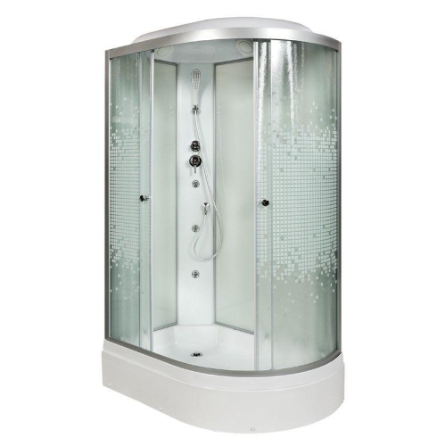 Душевая кабина AvaCan 720 L 120*80 с гидромассажем сборка без силикона