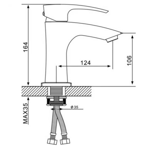 Смеситель для раковины Gappo Jacob G1007 хром фото 2