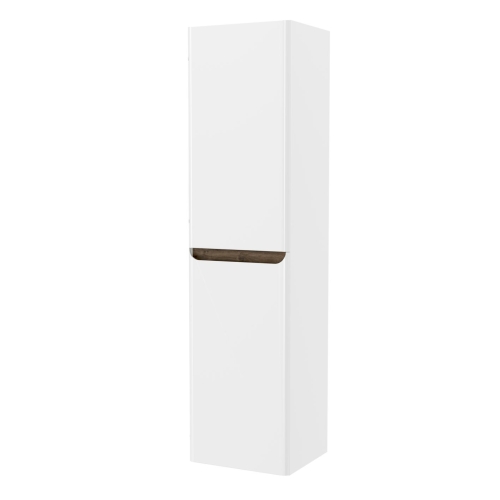 Пенал подвесной Мирсант Savag 40 белый глянец, левый