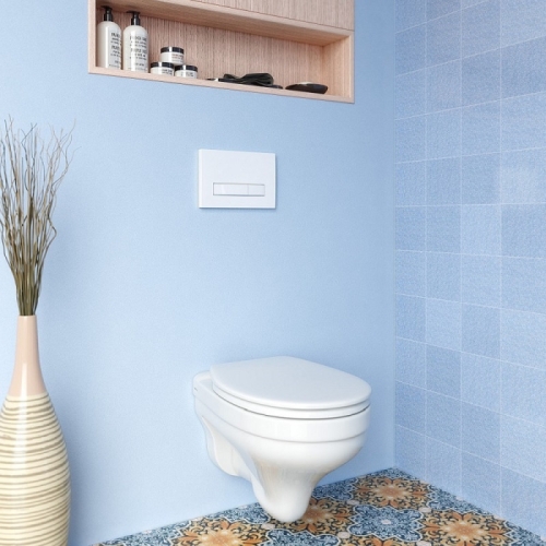 Инсталяция Berges Wasserhaus Atom Line 410 кнопка хром глянец, матовый никель, матовый хром, черная, белая, черная/хром, белая/хром фото 8