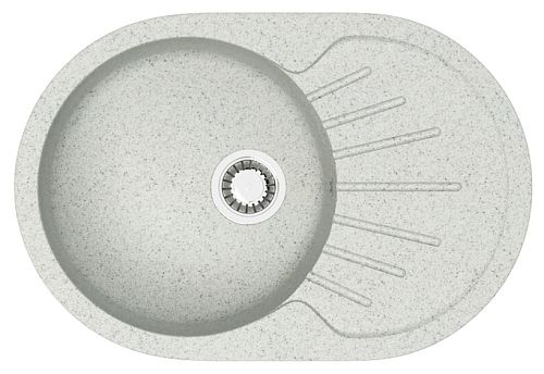 Мойка кухонная Azario Flora 75*50.5 белый лед, песочный, бежевый, черный, хлопок, светло-серый