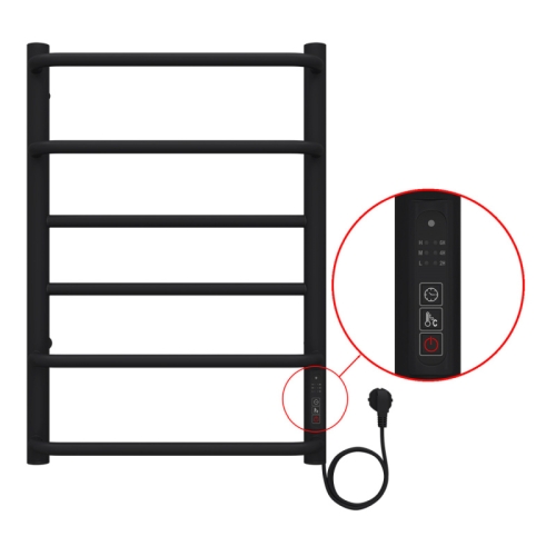 Полотенцесушитель электрический Azario Milan 40*60, 50*80 черный фото 4