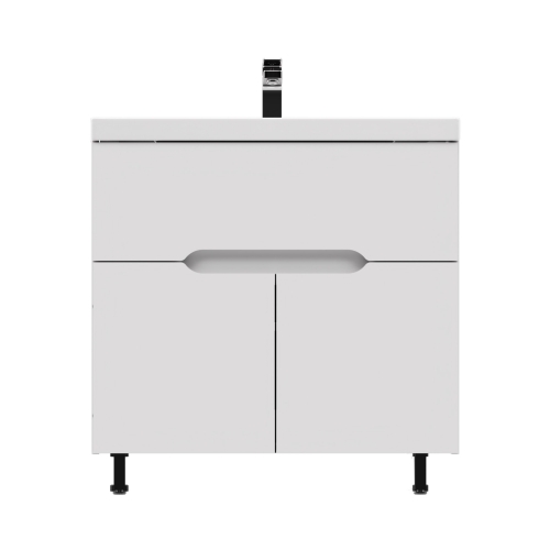 Тумба с умывальником Мирсант Soho Quadro Light 60, 80 напольная фото 2