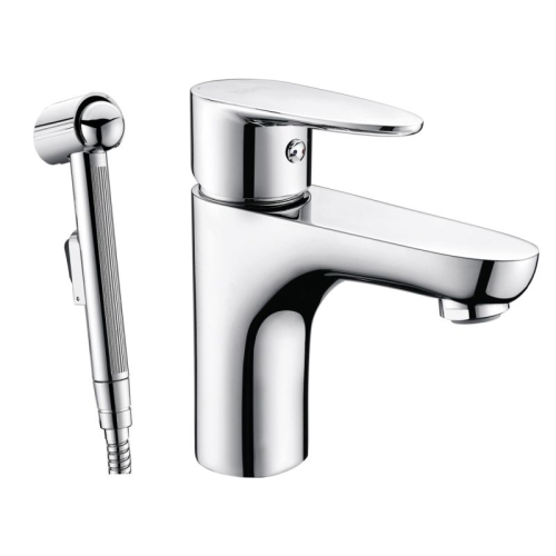 Смеситель для умывальника Wasserkraft Leine 3508 с гиг душем хром