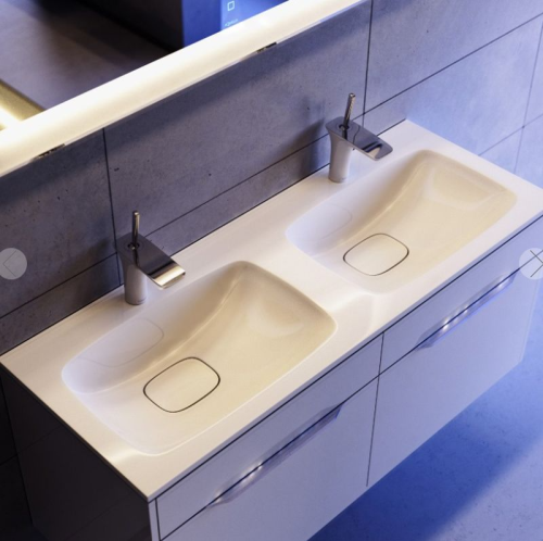 Тумба с умывальником Aqwella  MALAGA 120 подвесная Крафт тёмный фото 3