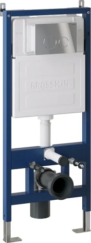 Инсталляция для унитаза Grossman 900.K31.01.000, кнопка Style белая матовая, хром, хром матовый, черная, золото глянец, золото матовое, графит сатин