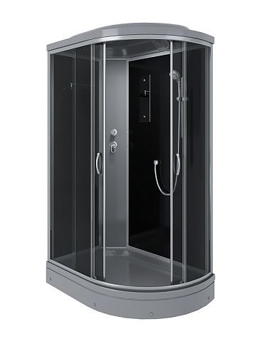 Душевая кабина ERLIT 120*80 ER3512PL-C2-RUS_Gray левая, низкий поддон