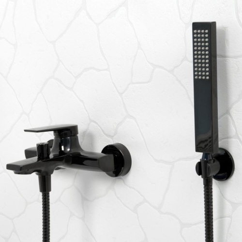 Смеситель для ванны Wasserkraft Glan 6601 черный глянец фото 2