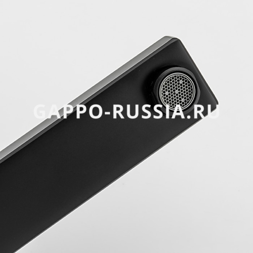 Смеситель высокий для раковины Gappo G1017-62 черный фото 5