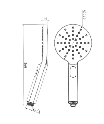 Лейка душевая Lemark LM8122BL, 3-функциональная, черный фото 2 Лейка душевая Lemark LM8122BL, 3-функциональная, черный фото 2